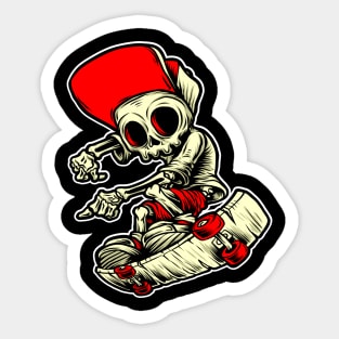 Skull Cartoon Sticker